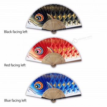 wholesale eco-friendly painted craft hand fan folding for souvenir