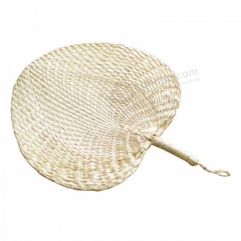 D-894 Chinese Craft Wedding Favor Gifts Handmade Straw Plaiting Wicker Palm Leaves Fans