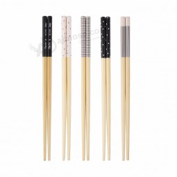 2020 Customize square bamboo tweezer chopsticks with sleeve