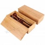 Accueil Restaurant Bambou Vaisselle de style japonais écologique Baguettes Cuiller Cage Boîte de rangement Boîte en bois Conteneur de rangement