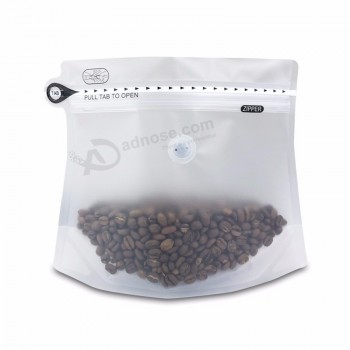印刷塑料直立气密食品包装菱形咖啡豆袋