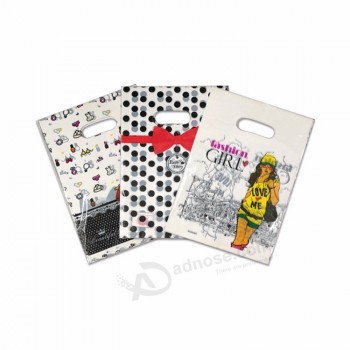 Chine Usine Die Cut Poignée Impression Personnalisée Sacs En Plastique Shopping