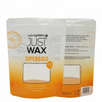 Emballage en plastique imprimé personnalisé sachet supérieur pour emballage de cire de 700g