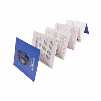 Papier personnalisé imprimé notice pliante dépliante découpé manuel de brochure