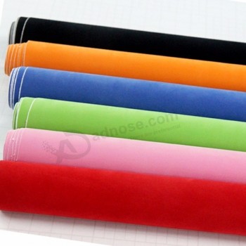 1.52x15m Rouleaux Voiture Wrap Film Voiture Auto-adhésif Velours Tissu Autocollant Film Vinyle