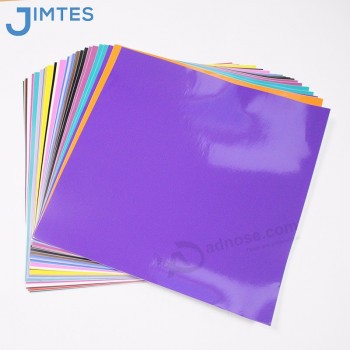 12x12 Zoll dauerhafte Vinylfolien mit Kleberücken 40 Blatt verschiedene Farben funktionieren mit Cricut und anderen Schneidern