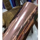 Hochwertiger 1,52x30m Kleber Car Wrap Aufkleber Roségold Spiegel Chrom Vinylfolie