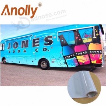 Anolly High Glossy Eco Solvent blanc impression vinyle auto-adhésif avec colle noire 1,52 * 50m