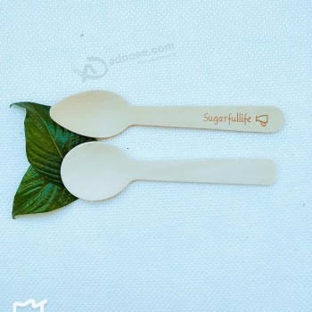Cuillère jetable en bois 11cm 14cm 16cm ensemble de couverts en bois Chine prix pas cher