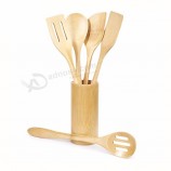 Hight quality natural Ice Cream bamboo wood kitchen spoon set