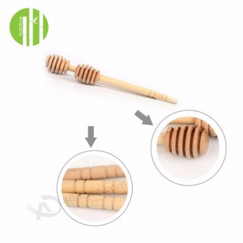 natural smooth mini wooden honey stick honey spoon for best sale
