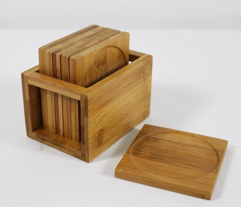 Customized kitchenware Bamboo table Cup Coaster