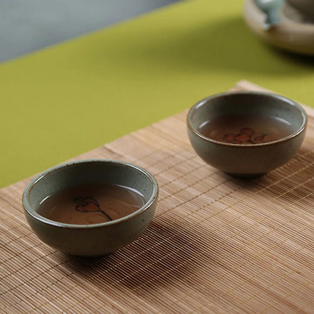 Natürliche Teetasse Mat Bambus Tablemat Tisch Runner