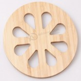 Design personalizado de bambu Chá Xícara de café Almofada quadrada redonda durável mat Placemats decor home table resistente ao calor coasters de bambu