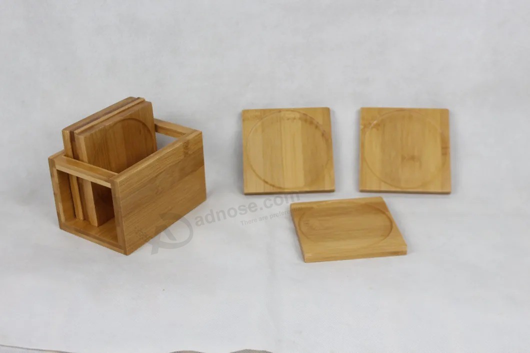 Acessórios de cozinha Antiderrapante de madeira, almofadas quentes de qualidade alimentar Jantar Placemat