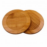 Dessous de table rond en bambou Set de table en tasse de bambou pour les ventes chaudes