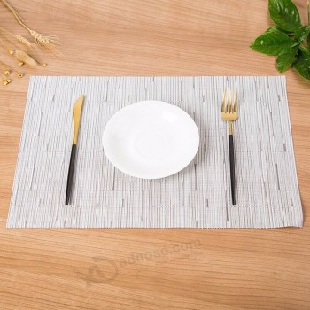 wholesale bamboo pvc woven placemats