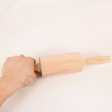 Herramientas de cocina de madera de haya natural de la casa 30.5 cm Herramienta para hornear mango rodillo rodillo