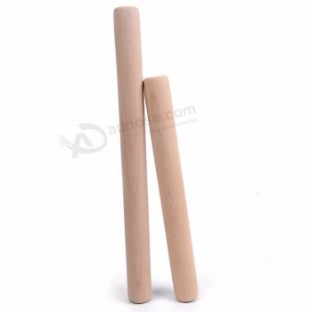 Cadeau promotionnel en gros nouilles naturelles rouler bâton de bois pin en bois hêtre