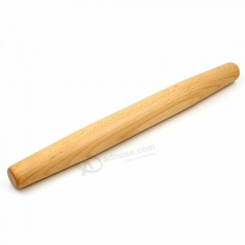 Rouleau à pâtisserie français en bois de hêtre pour la cuisson en bois Pâtisserie Pizza Pâte Rouleau Outil de cuisine