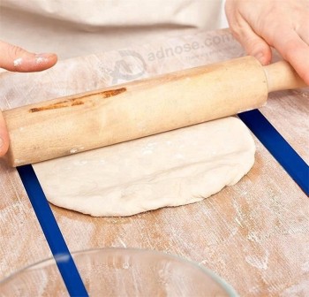 Manufacture FDA silicone dough thickness strips silicone rolling pin trails