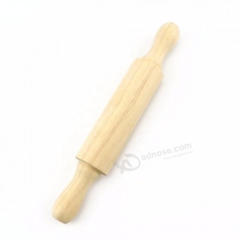 8 pouces mini petite taille en bois enfants enfants rouleau à pâtisserie