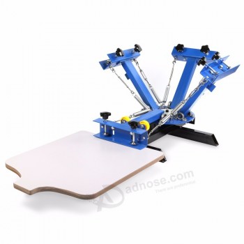 Machine de sérigraphie slik 4 couleurs 1 station pour t-shirt DIY presse sérigraphie palette amovible