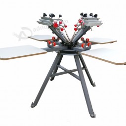 2020 4 Farbe 4 Station manuelle Siebdruck Siebdruckmaschine