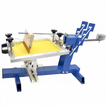 Máquina de impressão manual da tela do cilindro para a impressora da imprensa da tela de seda da garrafa da caneca