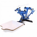 4 cor 1 estação de mesa rotativa máquina de impressão da tela de seda