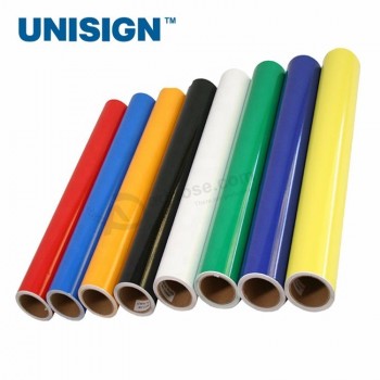 Rouleau d’autocollants en vinyle de découpe de couleur PVC UNISIGN pour traceur de découpe, autocollant de coupe