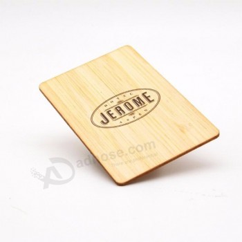 Carte en bois RFID NFC avec impression de logo couleur personnalisée