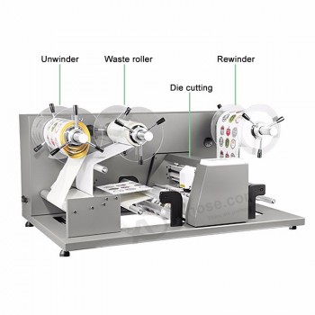 Automatic paper feed label sticker cutting machine