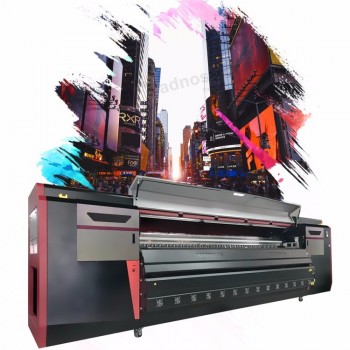 high speed large format digital flex banner printing machine up to 600 square per hour crystaljet inkjet solvent printer