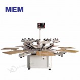 ZB-8 Haute Qualité 8 Station Semi Automatique Rotary T Shirt Sérigraphie Machine