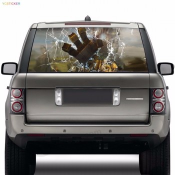 Free shipping camouflage car body pvc wrap sticker for car see through car windshield sticker