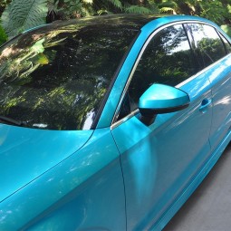 Autocollant en vinyle brillant bleu pvc pour voiture métallique auto wrap ppf film de protection de peinture