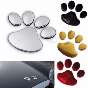1 paire de voiture autocollant chien patte 3D animal chien chat ours empreinte PVC voiture autocollant Nick Cover autocollant pour voiture auto moto Decor