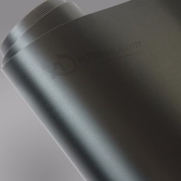 高品质1.52x30m无空气气泡PVC胶粘剂乙烯基卷哑光黑色乙烯基包裹膜贴纸汽车