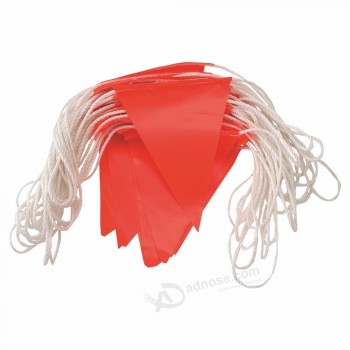 Prix d’usine personnalisé respectueux de l’environnement avertissement de sécurité différent chaîne d’impression noir rouge orange drapeau de sécurité personnalisé
