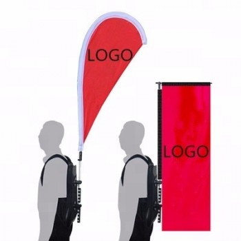2020 neue heiße Verkauf Außenwerbung Werbung verschiedene Arten Rucksack Flagge bewegen