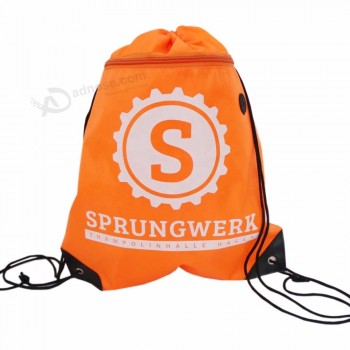 High quality 420D polyester drawstring bag backpack