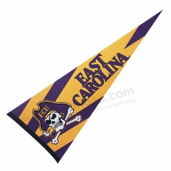 Vente en gros de différentes couleurs bricolage personnalisé sublimation triangle drapeau vierge fanions en feutre