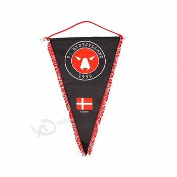 Sublimation personnalisée suspendue murale Sports fanion bannière drapeau