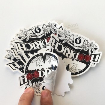 Logo personnalisé imprimé UV PVC imperméable vinyle découpé autocollant