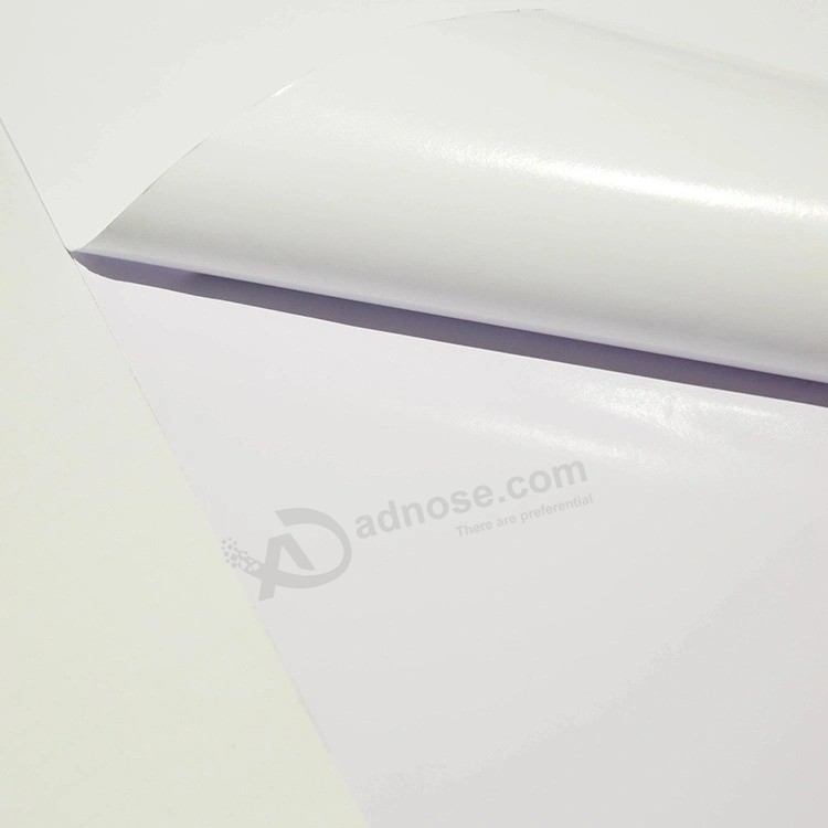 인쇄용 자체 접착 비닐 100 미크론 스티커 PVC 비닐 광고 스티커