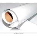 Autocollant autocollant en PVC blanc brillant pour l’impression éco-solvant