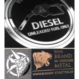 Autocollant d’électroformage personnalisé Autocollants en nickel adhésif en métal