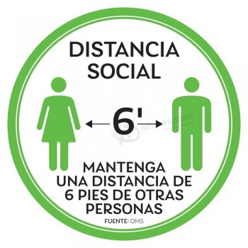 Gardez vos distances Autocollants PVC sur le sol