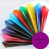Film de verre de fenêtre coloré pour la décoration intérieure Film alimentaire statique en verre transparent